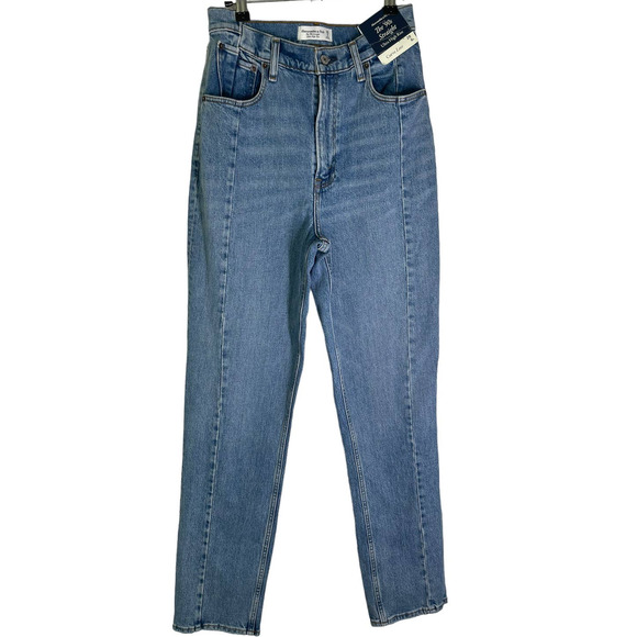 Abercrombie & Fitch Blue Straight Leg Jeans - Picture 7 of 13